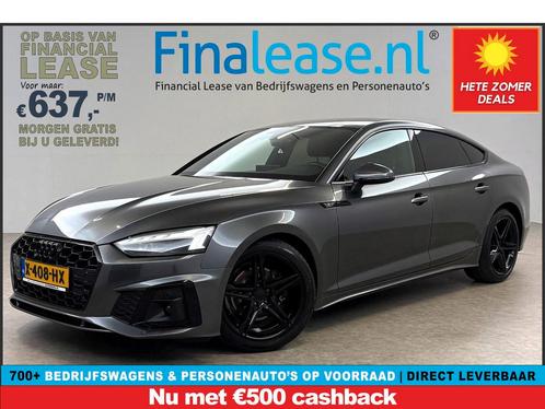 Audi A5 35 TFSI 150PK Black Edition S-Line 150PK Cam €637pm, Auto's, Audi, Lease, Automaat, Sedan, Benzine, Zilver of Grijs, Verzenden