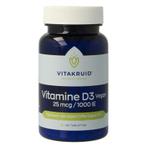 Vitakruid Vitamine D3 Vegan 25 mcg / 1000 IE 120 Tabletten, Verzenden, Nieuw