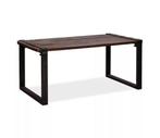 Tafel Bruin-Zwart Hardhout laag | 180x80x(h)76cm, Verzenden, Nieuw in verpakking