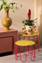Mica Decorations Dione Bijzettafel - Set van 2 - H40 x Ø46, Huis en Inrichting, Woonaccessoires | Overige, Verzenden, Nieuw