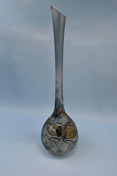 Joska Germany - Vaas - Kristal - Handbeschilderd, Antiek en Kunst, Antiek | Glas en Kristal