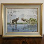 Mario Bordi (1896-1980) - Inverno in periferia (periferia, Antiek en Kunst, Kunst | Schilderijen | Klassiek
