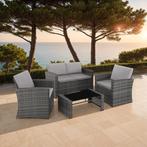 Wicker lounge Lucca - grijs/lichtgrijs, Verzenden, Nieuw