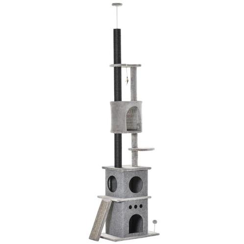 TRUUSK Krabpaal Krabpaal Hoog Plafond Klimboom Met Kattenspe, Dieren en Toebehoren, Katten-accessoires, Nieuw, Verzenden