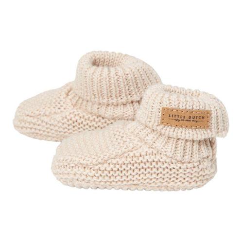 Little Dutch gebreide babyslofjes Sand - 2 (6-12 mnd), Kinderen en Baby's, Kinderkleding | Schoenen en Sokken, Verzenden