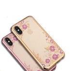 DrPhone iPhone X/XS Flower Bloemen Case Diamant Crystal TPU, Nieuw, Verzenden