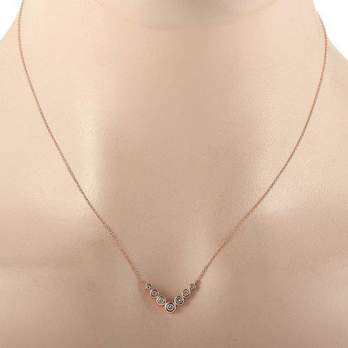 Halsketting - 14 karaat Geel goud, EXCLUSIEVE 14K Roze, Sieraden, Tassen en Uiterlijk, Kettingen