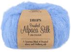 DROPS Brushed Alpaca Silk Uni Colour - 28 oceaanblauw - Wo, Ophalen of Verzenden, Nieuw