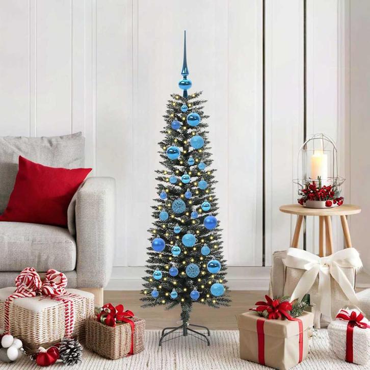 vidaXL Kunstkerstboom met 150 LED Groen 40.5 x 40.5 x 120 cm, Diversen, Kerst, Nieuw, Verzenden