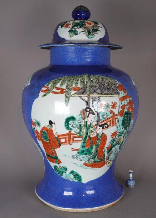 Vaas - Porselein - China - Qing Dynastie (1644-1911) - Grote, Antiek en Kunst, Antiek | Overige Antiek