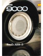 1986 SAAB 9000 BROCHURE NEDERLANDS, Boeken, Auto's | Folders en Tijdschriften, Nieuw, Author