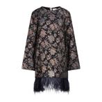 Semicouture • korte jurk met veren • XS (IT40), Kleding | Dames, Jurken, Semicouture, Nieuw, Maat 34 (XS) of kleiner, Verzenden