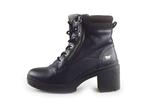 Mustang Veterboots in maat 38 Zwart | 10% extra korting, Kleding | Dames, Schoenen, Verzenden, Zwart, Overige typen, Zo goed als nieuw