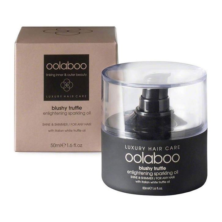 Oolaboo  Blushy Truffle  Enlightening Sparkling Oil  50 ml, Sieraden, Tassen en Uiterlijk, Uiterlijk | Haarverzorging, Nieuw, Verzenden