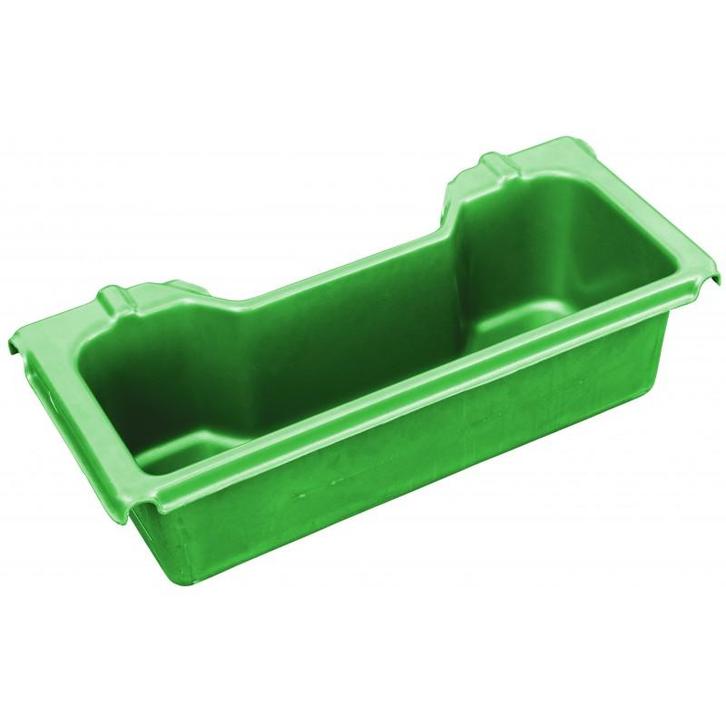 Bak 25L voor halfpipe voerwagens 230 en 350 liter groen, Dieren en Toebehoren, Paarden en Pony's | Overige Paardenspullen, Nieuw