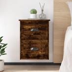 vidaXL Nachtkastjes 2 st wandgemonteerd 41,5x36x53 cm, Huis en Inrichting, Slaapkamer | Nachtkastjes, Minder dan 45 cm, Verzenden