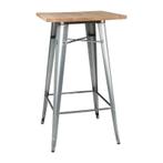 Statafel | BISTRO | Hout/Staal | Essenhout Blad |, Verzenden, Nieuw in verpakking