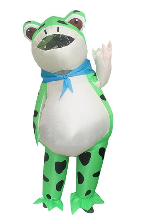 KIMU® Opblaas Kostuum Kikker Opblaasbaar Pak Kikkerpak Masco, Kleding | Heren, Carnavalskleding en Feestkleding, Kleding, Nieuw