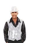 Pailletten gilet zilver, Verzenden, Nieuw, Feestartikel