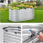 Groot Gegalvaniseerd Metalen Verhoogde Plantenbak Open Bodem, Tuin en Terras, Bloembakken en Plantenbakken, Verzenden, Nieuw
