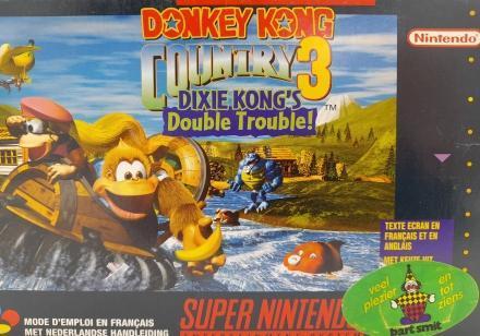 Donkey Kong Country 3 Dixie Kongs Double Tr. Compl. Geen HL, Spelcomputers en Games, Games | Nintendo Super NES, Ophalen of Verzenden