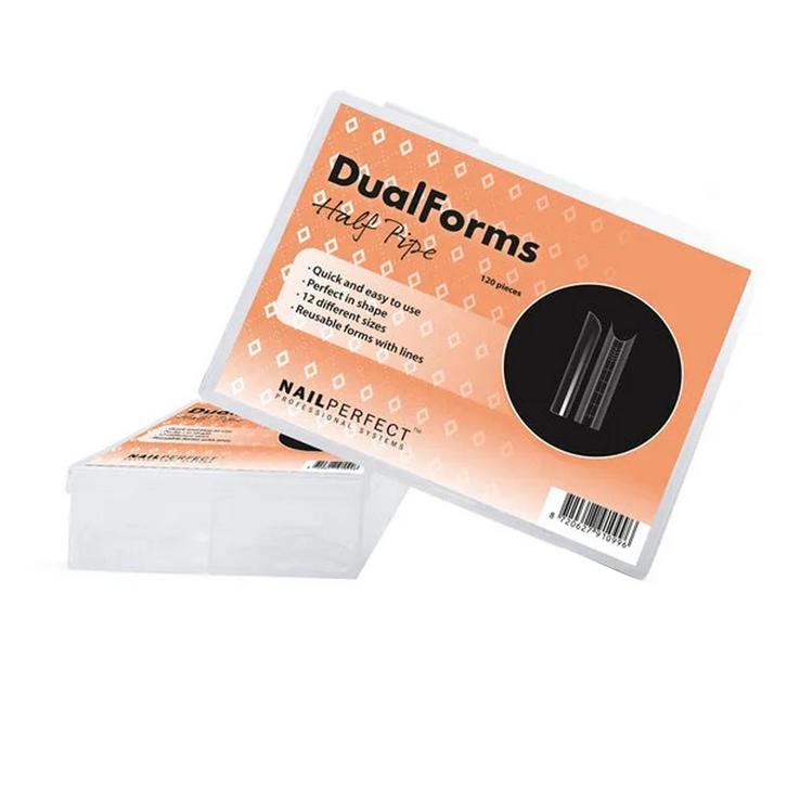 Nail Perfect  Dual Forms Half Pipe  120 Stuks, Sieraden, Tassen en Uiterlijk, Uiterlijk | Haarverzorging, Nieuw, Verzenden