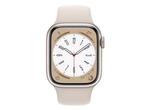 Apple Watch Series 8 41mm / SV - Starlight, Verzenden, Zo goed als nieuw