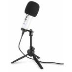 Vonyx CM320W USB studio microfoon met tafelstandaard - Wit, Muziek en Instrumenten, Microfoons, Nieuw, Verzenden