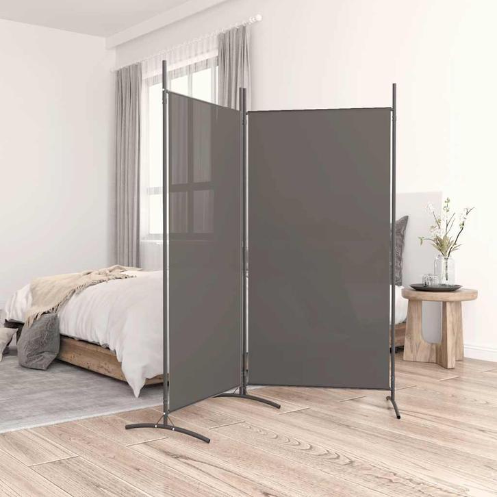 vidaXL Kamerscherm met 2 panelen 175x180 cm stof, Huis en Inrichting, Woonaccessoires | Kamerschermen, Nieuw, Verzenden