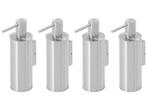 Veiling - 4x Beaux zeepdispenser staand 150ml Ulis geborstel, Huis en Inrichting, Badkamer | Badtextiel en Accessoires, Nieuw