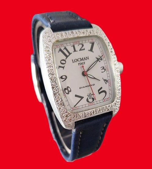 Locman - Diamond- diamants authentiques - Zonder, Sieraden, Tassen en Uiterlijk, Horloges | Heren