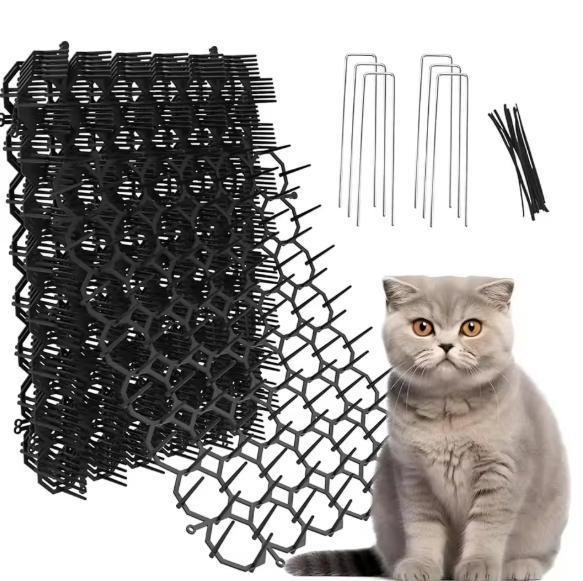 12x Anti-Kat Scat Mat –Tuin Beschermmatten met Spikes en Bin, Dieren en Toebehoren, Katten-accessoires, Nieuw, Verzenden