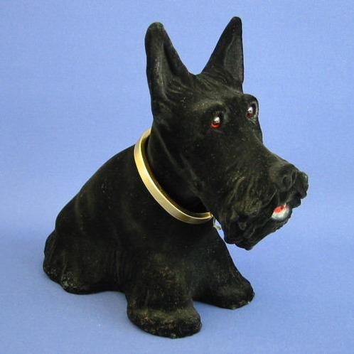 Zwarte Schotse Terrier hoedenplank hond, Verzamelen, Dierenverzamelingen, Nieuw, Verzenden