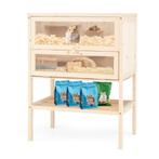 LIVSK Hamsterkooi - Opklapbaar Dak - Afsluitbare Deur - Draa, Dieren en Toebehoren