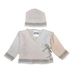 Knitted cardigan  & beanie - 6M, Verzenden, Nieuw