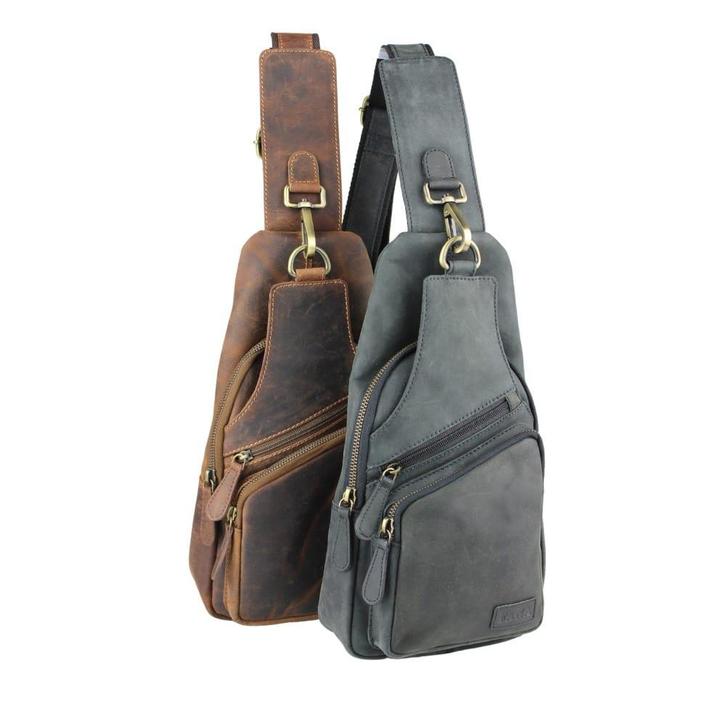 Luxe Crossbodytas Buffelleer, Sieraden, Tassen en Uiterlijk, Tassen | Schoudertassen, Verzenden