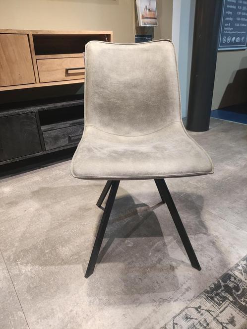 Tolini eetstoel microleder bull 65-grey, Huis en Inrichting, Stoelen, Nieuw, Ophalen of Verzenden