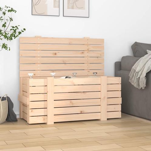 vidaXL Opbergbox 91x40,5x42 cm massief grenenhout, Huis en Inrichting, Woonaccessoires | Kisten, Nieuw, Verzenden