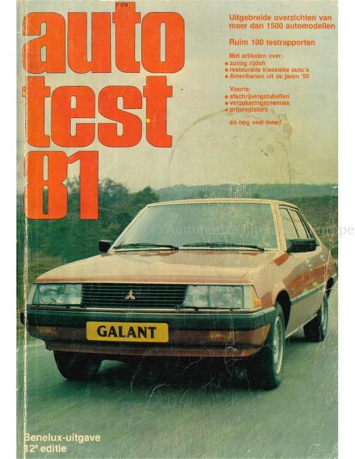 1981 AUTOTEST JAARBOEK NEDERLANDS, Boeken, Auto's | Folders en Tijdschriften