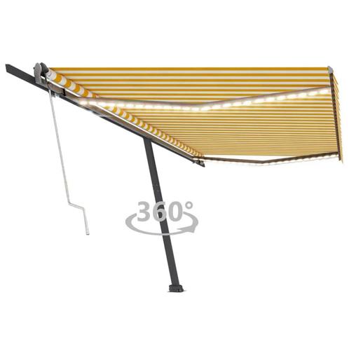 vidaXL Luifel automatisch met LED en windsensor 500x300 cm, Tuin en Terras, Zonneschermen, Nieuw, Verzenden