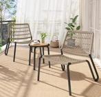 Tuinset Hout &amp; Touw – Duurzaam en Handgevlochten Design, Tuin en Terras, Tuinstoelen, Verzenden, Nieuw