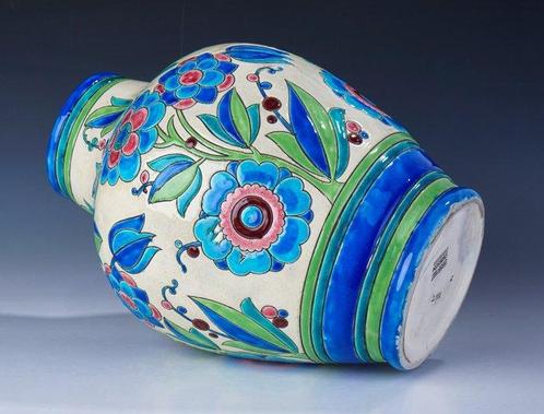 Charles Catteau - Vaas - Art Deco vaas met stilistisch, Antiek en Kunst, Antiek | Glas en Kristal
