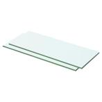 vidaXL Schappen 2 st 50x15 cm glas transparant, Huis en Inrichting, Woonaccessoires | Wandplanken en Boekenplanken, Verzenden