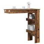 vidaXL Bartafel wandgemonteerd 102x45x103,5 cm bewerkt hout, Huis en Inrichting, Verzenden, Nieuw