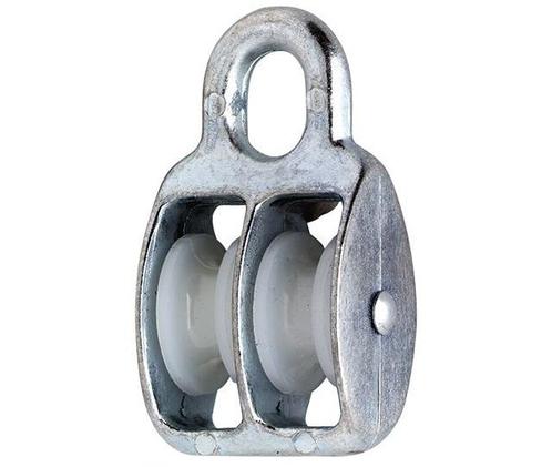 Katrol nylon wiel duplex 12x50 mm verzinkt, Doe-het-zelf en Verbouw, IJzerwaren en Bevestigingsmiddelen, Verzenden
