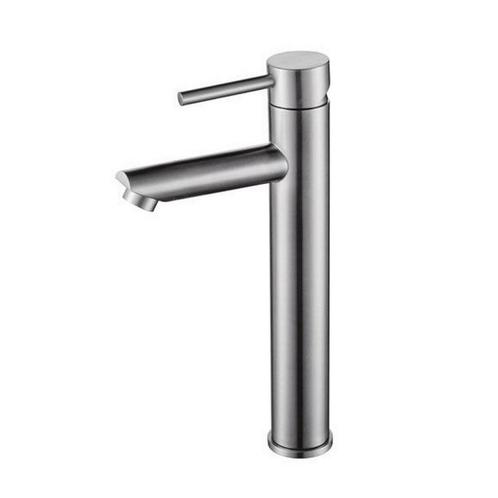 Wastafelmengkraan Sanilux RVS Opbouw Mengkraan Rond RVS, Doe-het-zelf en Verbouw, Sanitair, Kraan, Nieuw, Ophalen of Verzenden