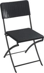 2dekans | Perel Klapstoel, inklapbaar, binnen-en, Huis en Inrichting, Stoelen, Ophalen of Verzenden, Zo goed als nieuw, Zwart