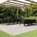 vidaXL 10-delige Loungeset met kussens aluminium, Tuin en Terras, Tuinsets en Loungesets, Verzenden, Nieuw, Aluminium, Loungeset