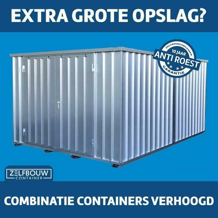 NIEUW grote 8x2 container demontabel SNEL OPGEBOUWD!, Zakelijke goederen, Machines en Bouw | Keten en Containers