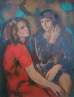 Mario Castellani (1914-1985) - Giovani popolane, Antiek en Kunst, Kunst | Schilderijen | Klassiek